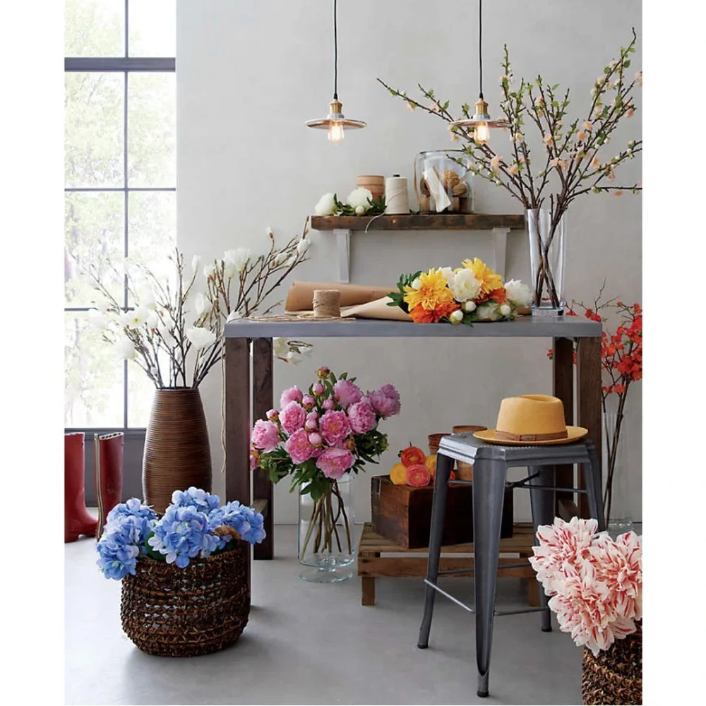 Crate&Barrel Zuzu Round Handwoven Basket